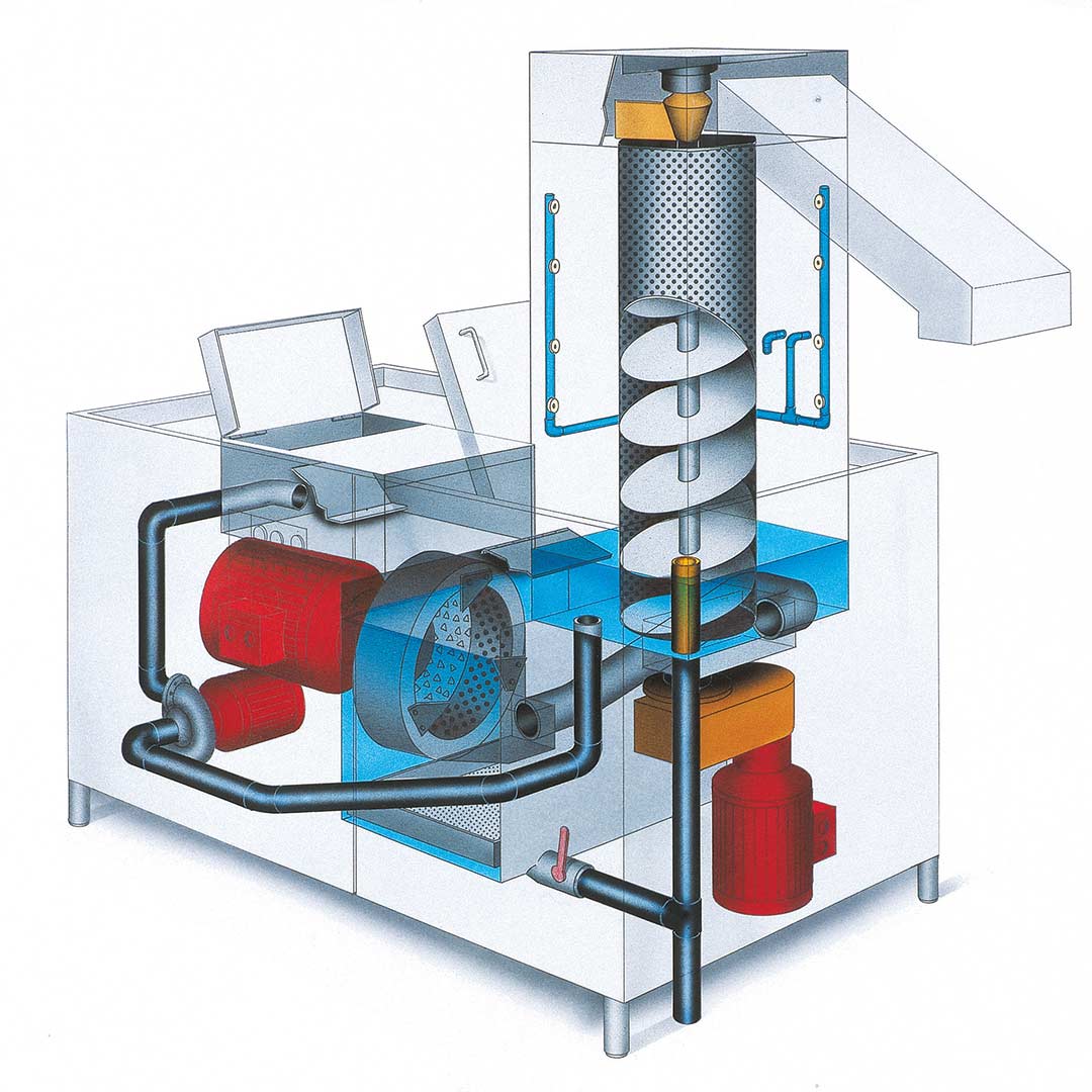 Bioabfall entsorgen mit AZP Sketch disposal of Food waste AZP