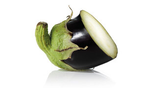 the rest of an aubergine